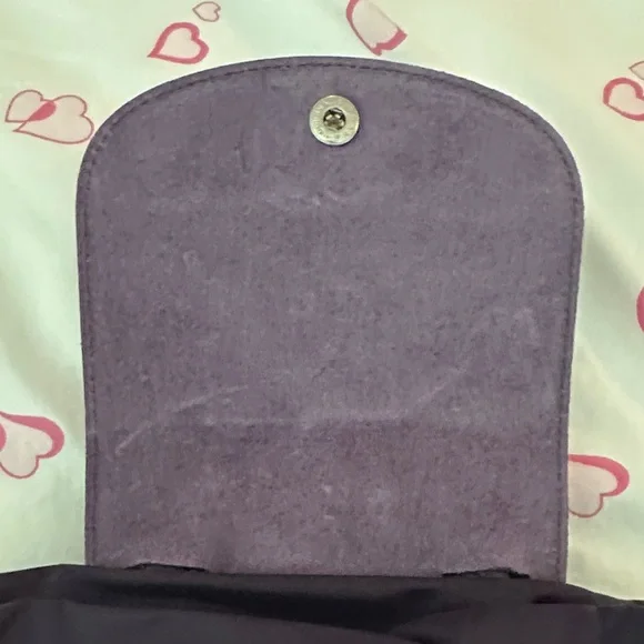 Longchamps deep purple (bilberry) with mauve accents Backpack NWOT - Picture 5 of 8